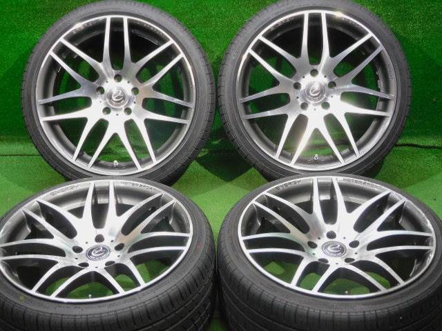 20年製】235/35R19 中古 ホイールタイヤ 4本セット エナジーモーター 