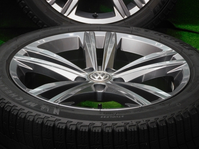札幌引取り限定フォルクスワーゲン純正ホイールブリヂストンタイヤ235/55R17 中古ホイールタイヤ 4本 245/45R18 フォルクスワーゲン