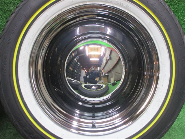 オーレンカウンター　クラシックオーバル　215/65R16 4本セット 4本セット】サマータイヤ ホワイトリボン/イエローライン 送料