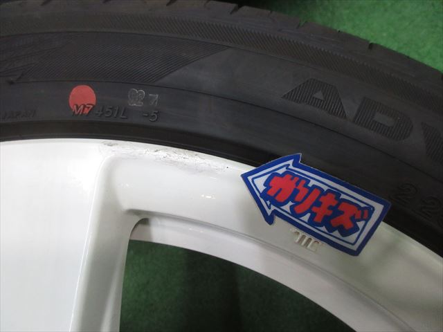 FD2タイプr　225 45 18 バリ溝高年式タイヤ! ADVAN シビック 純正 タイプR FD2 中古 ホイールタイヤ 4本 225/45R18