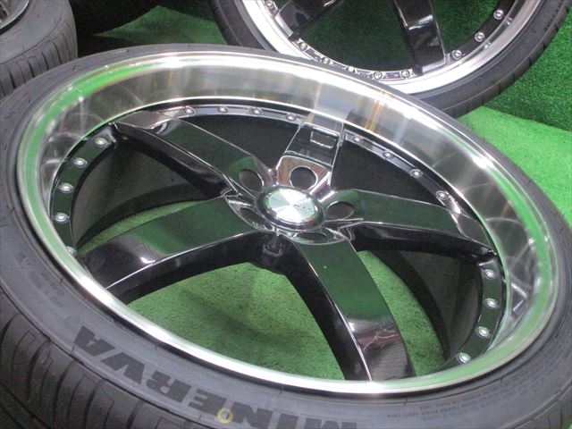 中古 ホイールタイヤ 4本 245/35R21 2022年製 ロクサーニ グラスター