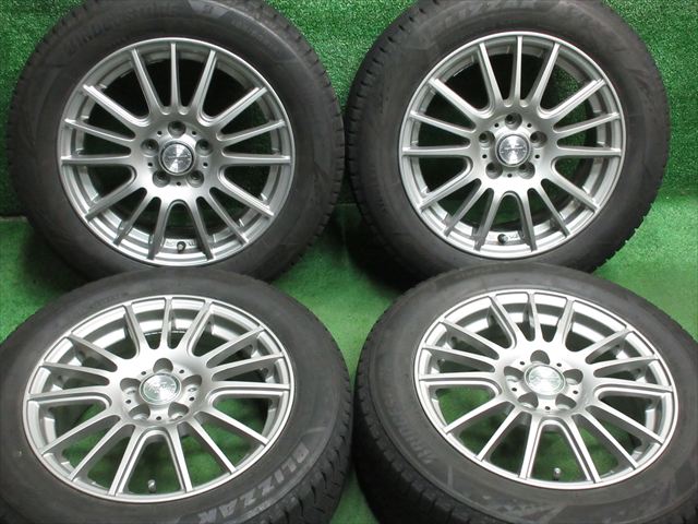 ブリザック 中古 ホイールタイヤ 4本 185/60R15 2022年製 7分山