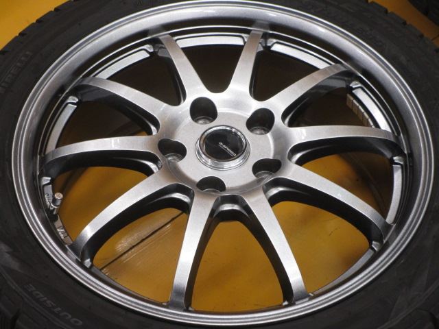 中古ホイールタイヤ 4本 225/45R17 ホットスタッフ G.SPEED G-04