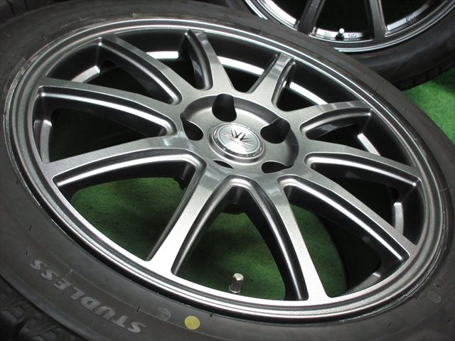 ブリザック 中古 ホイールタイヤ 4本 225/50R18 2024年製 9分山