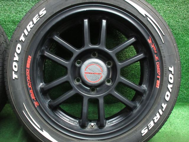 中古 ホイールタイヤ 4本 225/50R18 2023年製 8分山 アクト ゼロ