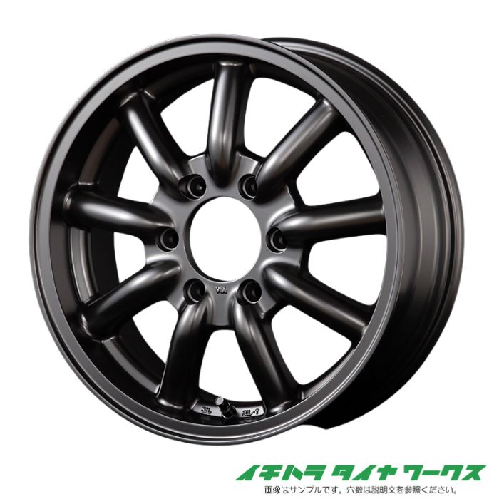 [新品ホイール 1本(交換 補修用) ]ファブレス ヴァローネ MC-9 17インチ 6.5J 6H-139.7 セミグロスブラック 法人宛て送料無料
