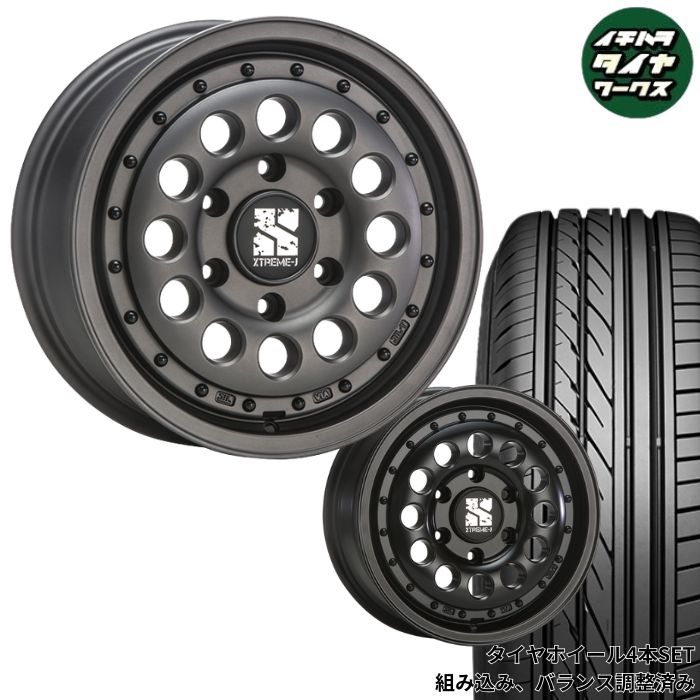 200系 ハイエース用 MLJ XTREME-J ラギッド 16インチ MONSTA RTハイブリット 215/65R16 109/107 タイヤ ホイール 4本SET