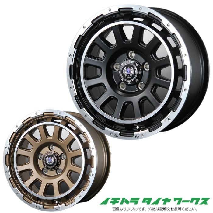 [新品車輪 1本(取り替えっこ 取りつくろう用) ]乳ぶさ ジョージバーンズテック DH流れ 16in 7J 5H-114.3 セミグロスブラック 法人宛て貨物輸送無料 車、バイク、自転車-タイヤ、ホイール-自動車