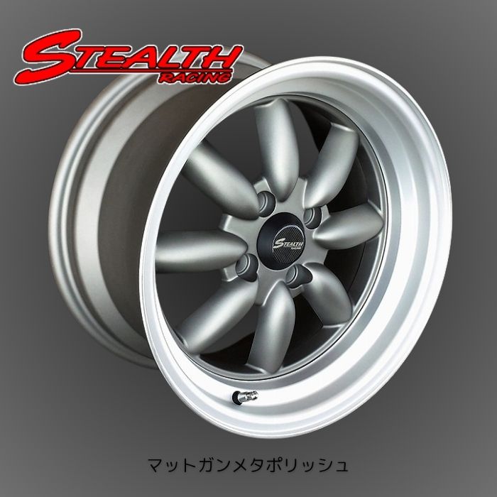 ステルスレーシング16インチタイヤホイール 4本セット ステルスレーシング コマンダー01 16インチ 4H100 5.5J +43 4本