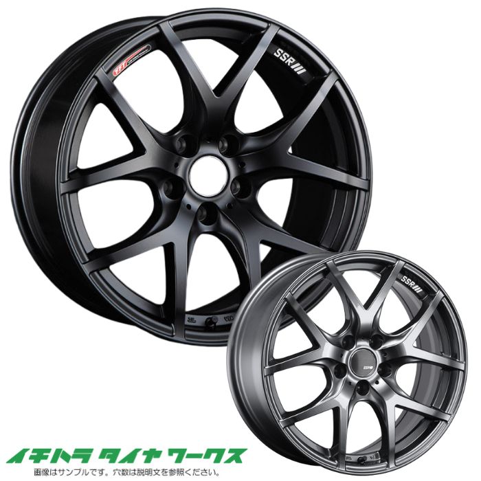 【新品ホイール 4本セット商品】SSR GTV03 19インチ 8.5J 5H-114.3 フラットブラック 法人宛て送料無料