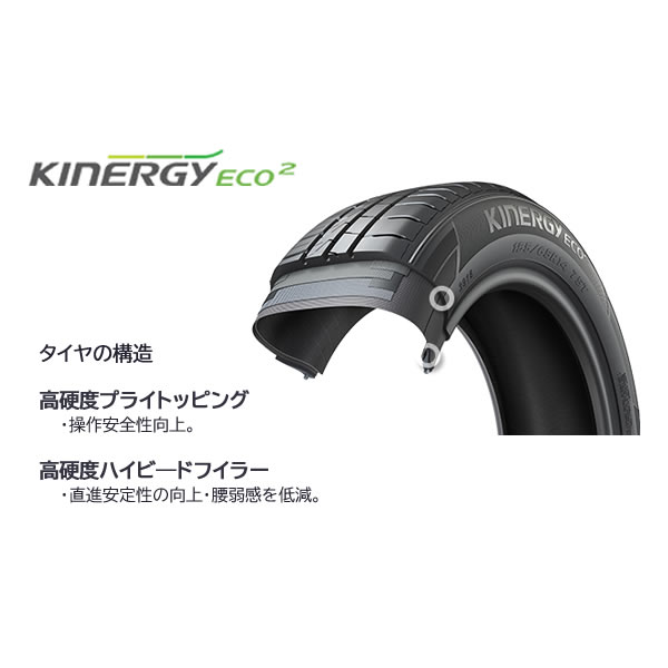 HANKOOK Kinergy eco2 （K435）(ハンコック キナジー エコ2 （K435）) 165/50R15  1本価格 法人、ショップは送料無料の画像