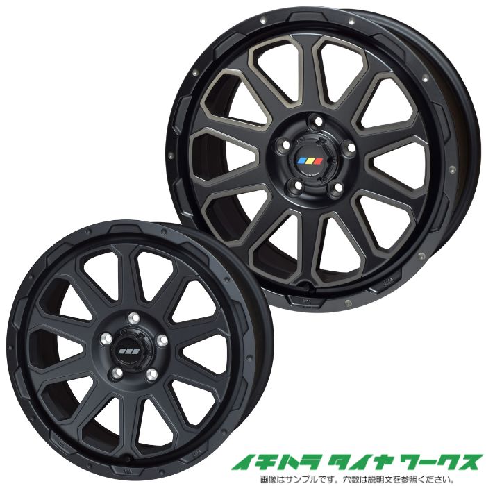 [新品ホイール 1本(交換 補修用) ]トライアルファ レオウィング クロス ヴェイル 16インチ 5.5J 5H-139.7 マットブラック 法人宛て送料無料