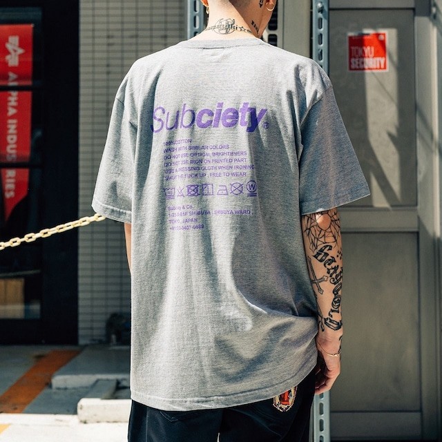 Subciety（サブサエティ） Subciety LABEL TEE / サブサエティ Tシャツ