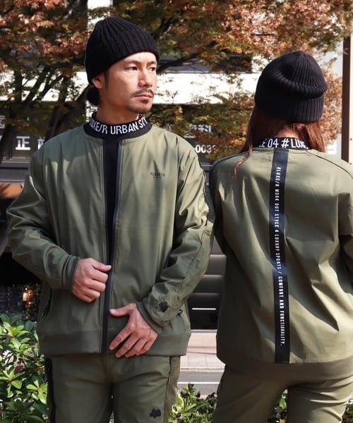 LUXE/R（ラグジュ） (3色) ストレッチ布帛 ノーカラー ジャケット