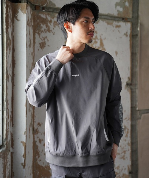 LUXE/R（ラグジュ） (3色) ストレッチ布帛 長袖プルオーバー 撥水加工