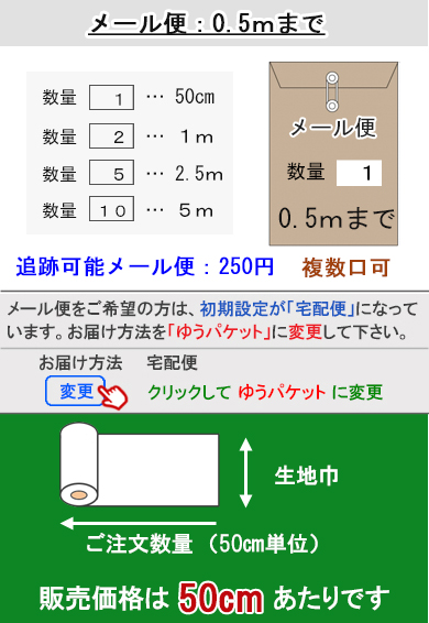 メール便0.5ｍ
