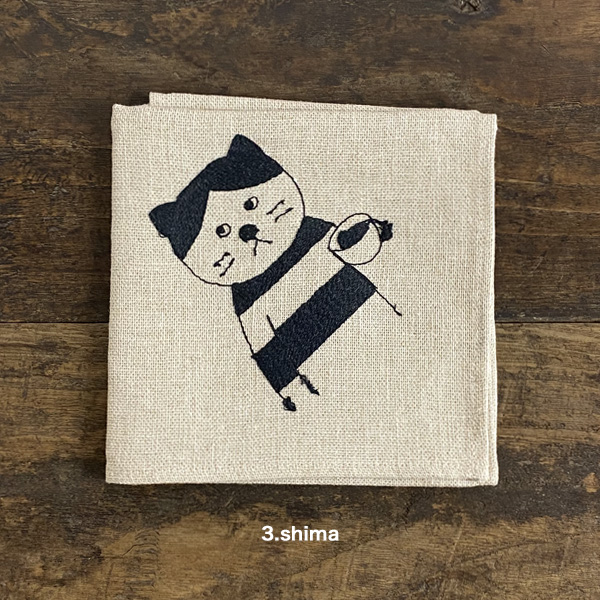 倉敷意匠計画室 sennokotoリネンの刺繍お弁当包み 猫グッズ 雑貨 誕生