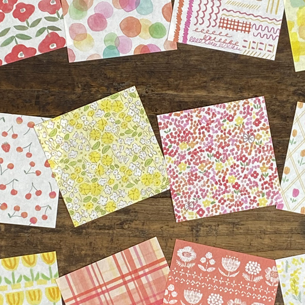 折り紙 柄 古川紙工 おりがみ小箱（warm color・cool color）オリガミ