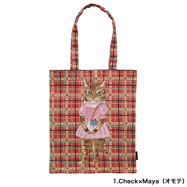 Nathalie Lete（ナタリーレテ） レクタングルトートバッグ C 猫柄 猫
