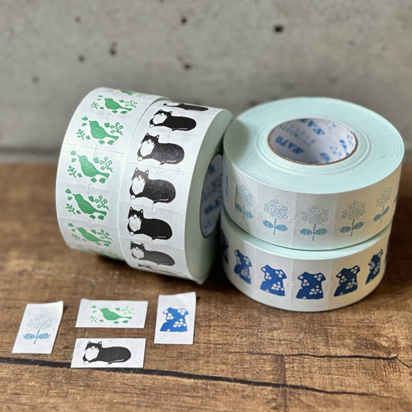 线条涂鸦日记 ラベラーシール 各3cm×2m 3点セット 日記 星燈社