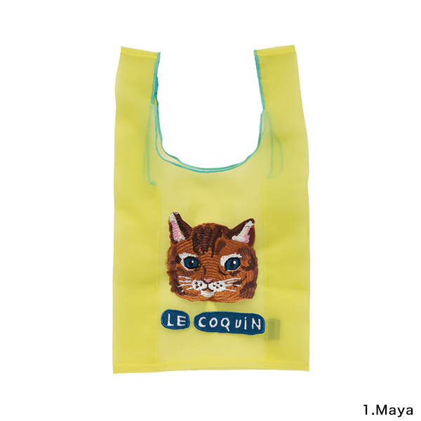 Nathalie Lete（ナタリーレテ） オーガンジーバッグ S 猫グッズ 猫柄