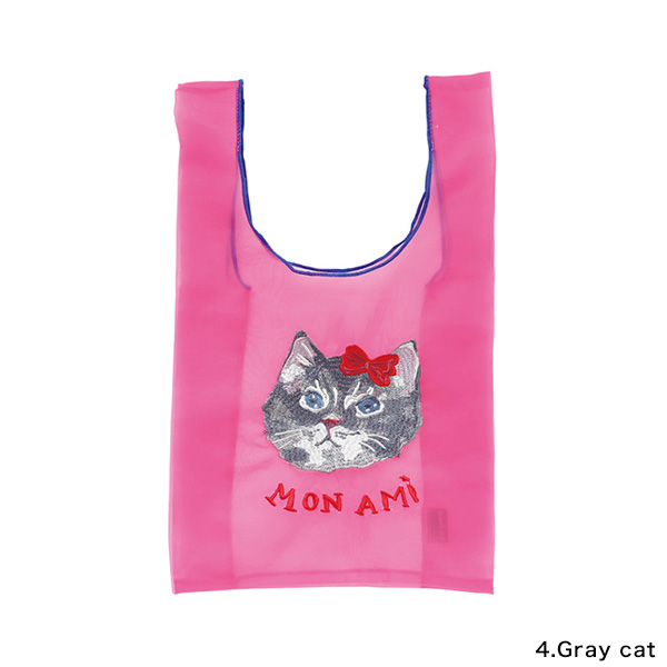 Nathalie Lete ナタリーレテ オーガンジーバッグ S 猫グッズ 猫