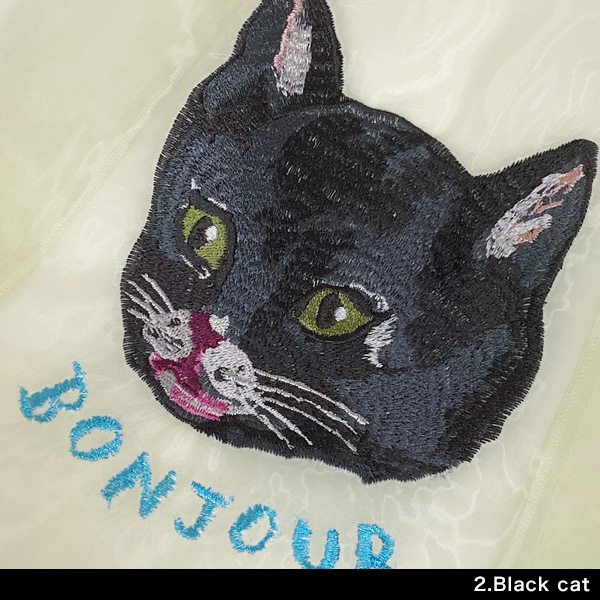 Nathalie Lete ナタリーレテ オーガンジーバッグ S 猫グッズ 猫