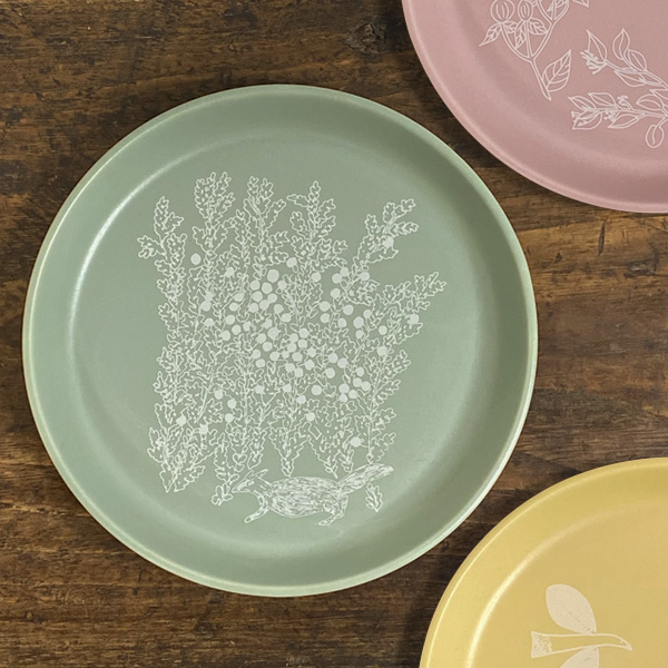 松尾ミユキ ペイルプレート M 食器 陶磁器 中皿 お皿 取り分け皿 植物