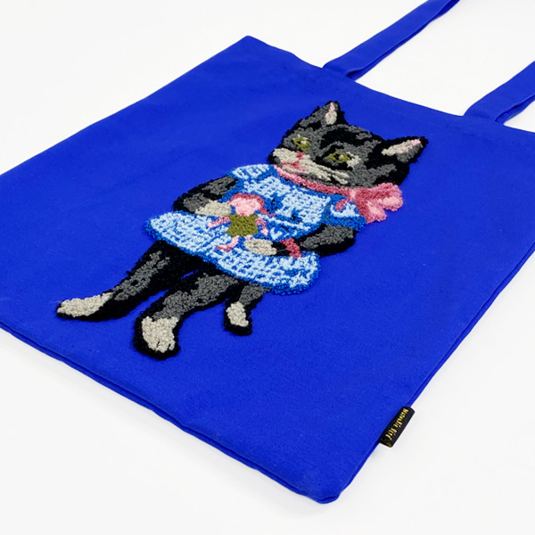 Nathalie Lete（ナタリーレテ） Fluffy レクタングルトートバッグ 猫柄