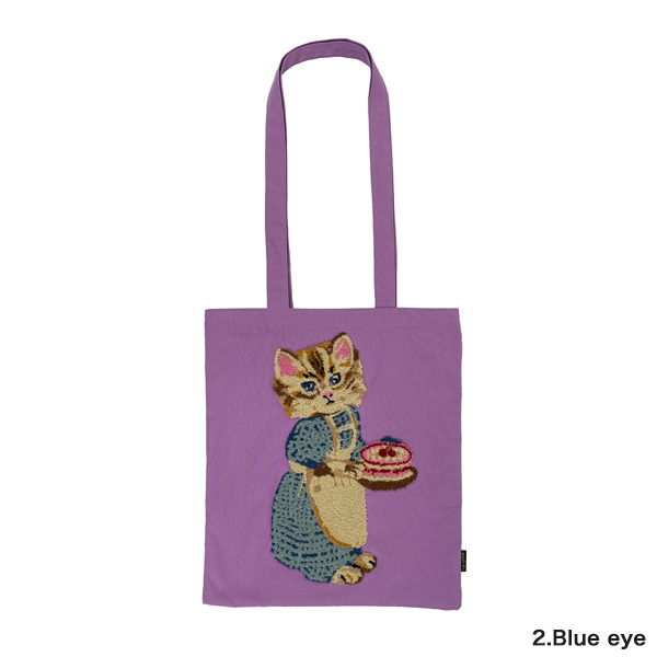 Nathalie Lete（ナタリーレテ） Fluffy レクタングルトートバッグ 猫柄