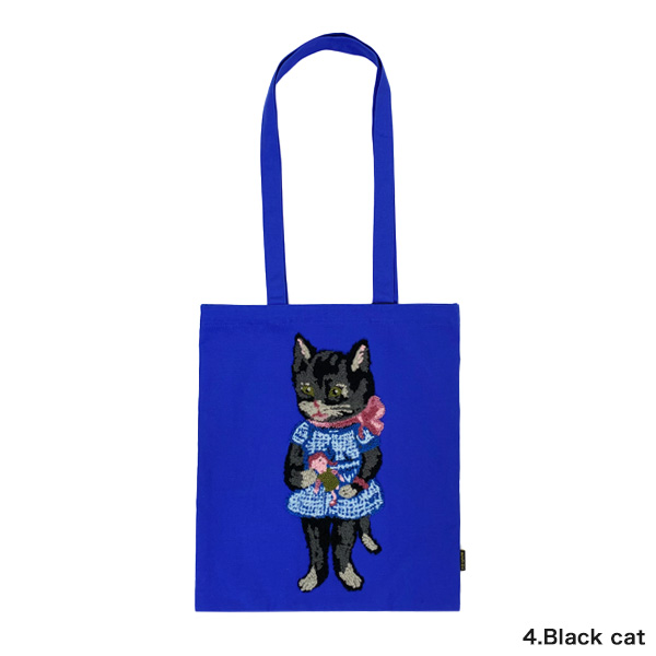 Nathalie Lete（ナタリーレテ） Fluffy レクタングルトートバッグ 猫柄