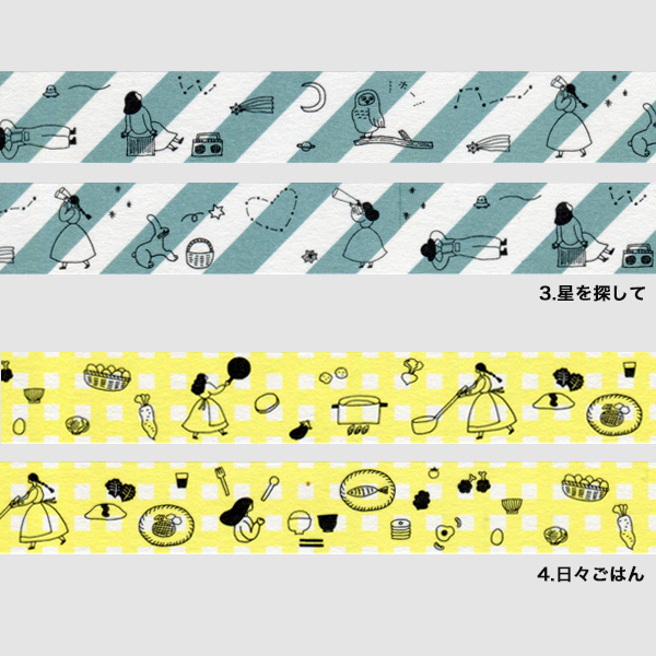 マスキングテープ ネクタイ×水縞 マスキングテープ ネクタイさん