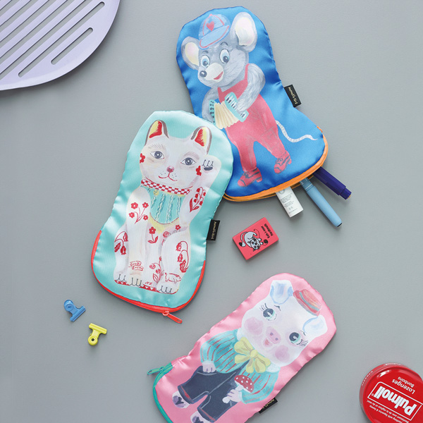 Nathalie Lete（ナタリーレテ） ポーチ サテンポーチ 小物入れ 化粧