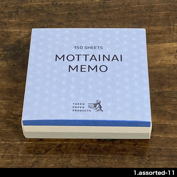 ブロックメモ おしゃれ 竹尾 モッタイナイメモ MOTTAINAI MEMO 90×90mm