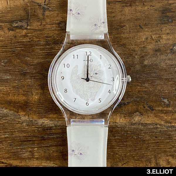 松尾ミユキ 猫グッズ 雑貨 柄 Cat Watch(キャットウォッチ) 腕時計