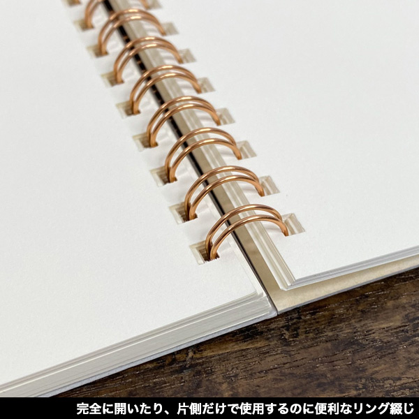 リングノート ミニサイズ 水縞 しっぽノート 可愛い かわいい おしゃれ