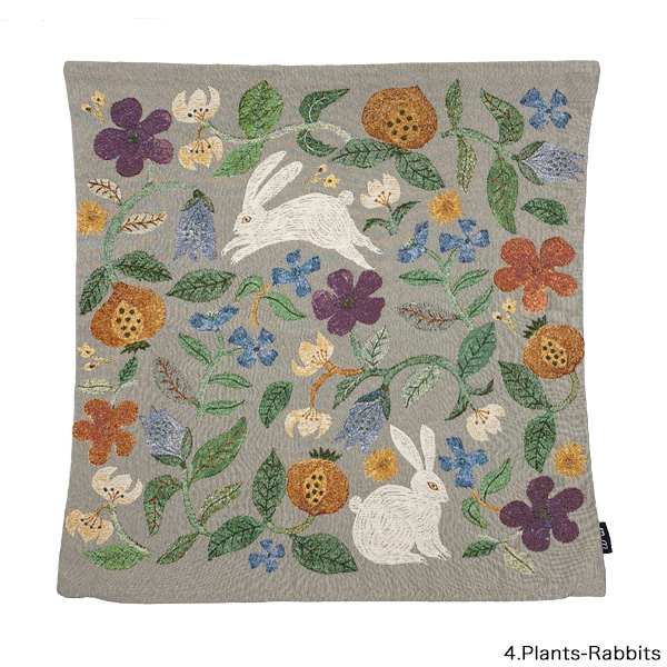 松尾ミユキ クッションカバー 45×45 猫グッズ クッションカバーD 送料