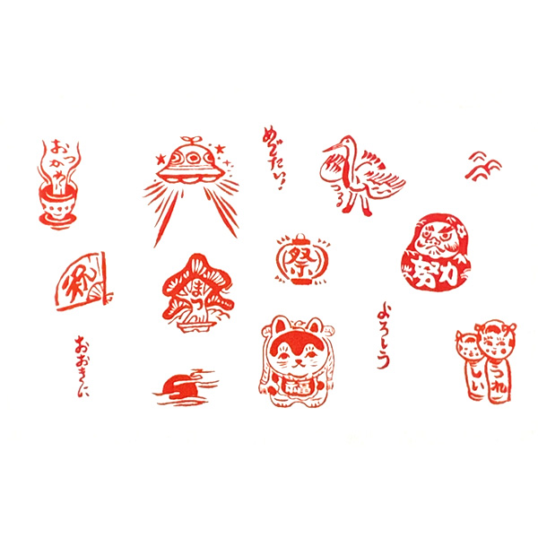 犬ん子×水縞 自在ハンコ ポケット 毎日が御芽出隊 アクリル台なし