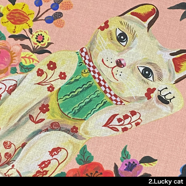 Nathalie Lete（ナタリーレテ） ハンカチ G 猫柄 猫グッズ プレゼント 