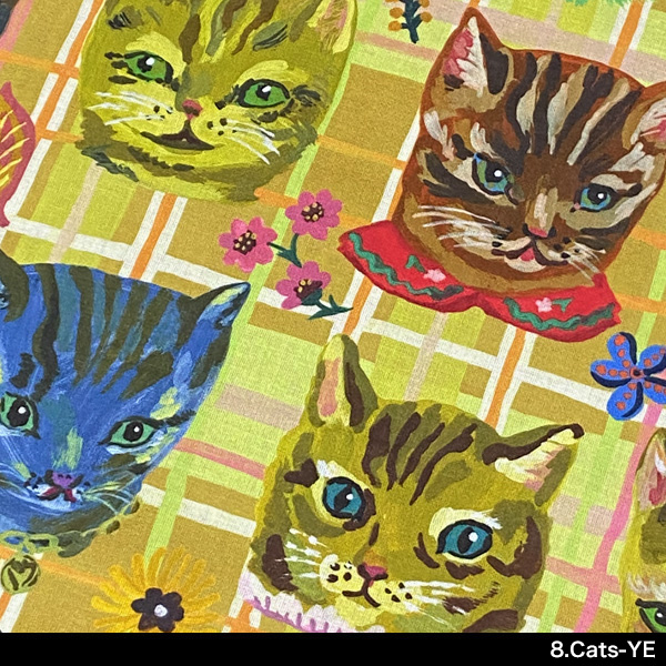 Nathalie Lete（ナタリーレテ） ハンカチ G 猫柄 猫グッズ プレゼント 