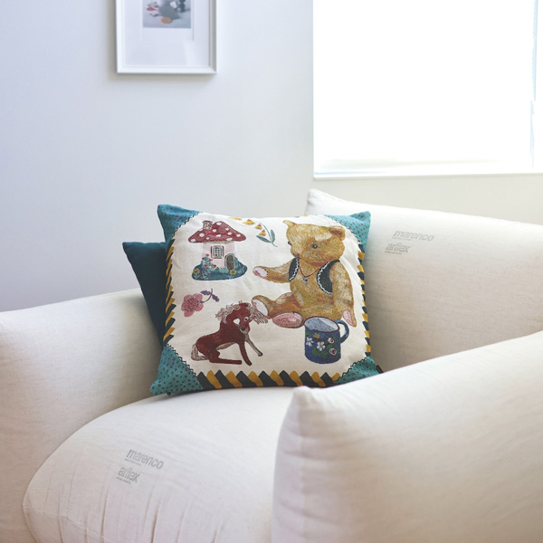 Nathalie Lete（ナタリーレテ） クッションカバー D 45×45cm 猫グッズ