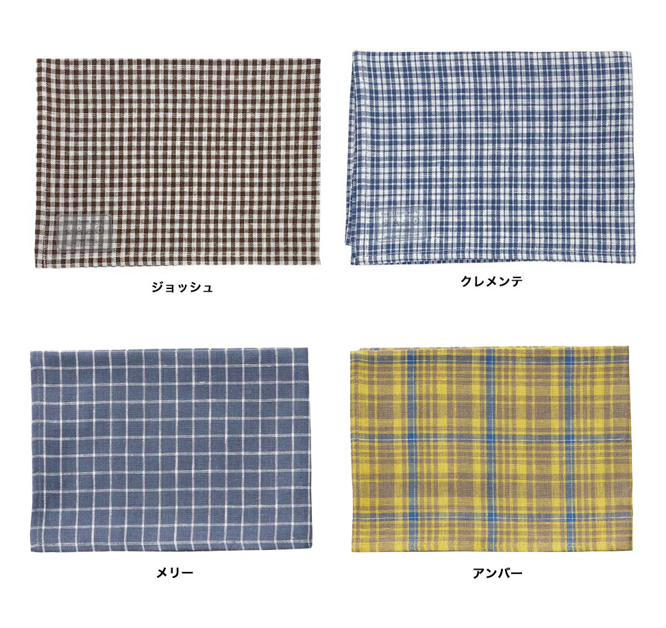 対象商品2点以上でメール便送料無料 fog linen work (フォグリネンワーク）リネンキッチンクロス（普通地）B  チェック モノトーン おしゃれ かわいい 麻｜oliveavenue｜05