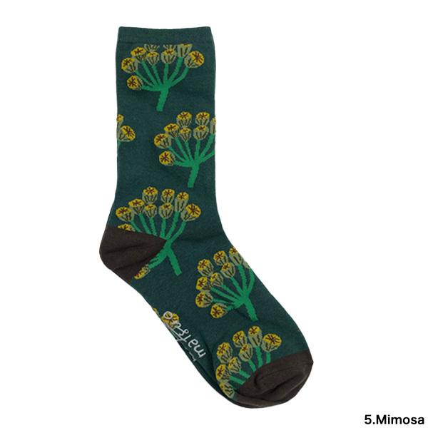 松尾ミユキ ソックス Plants 靴下 レディース グッズ 花柄 雑貨