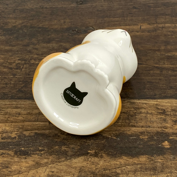 セトクラフト フラワー＆ペンスタンド(ネコ) 猫雑貨 グッズ 陶器 ペン