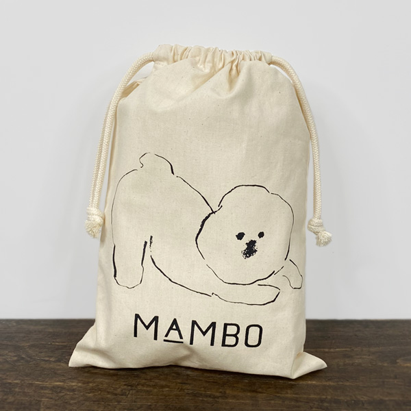 Yahoo! Yahoo!ショッピング(ヤフー ショッピング)MAMBO（マンボ）CLASKA（クラスカ） DO（ドー） コットン巾着 M　ビション・フリーゼ 犬 グッズ 袋 バッグ プレゼント おしゃれ 大人 かわいい 可愛い 布 お着替袋