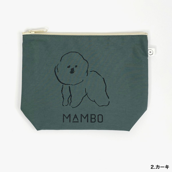 MAMBO(マンボ)CLASKA(クラスカ) DO(ドー) ナイロンポーチ　ビション・フリーゼ 小物入れ 可愛い 犬 雑貨 グッズ おしゃれ かわいい g&s｜oliveavenue｜03