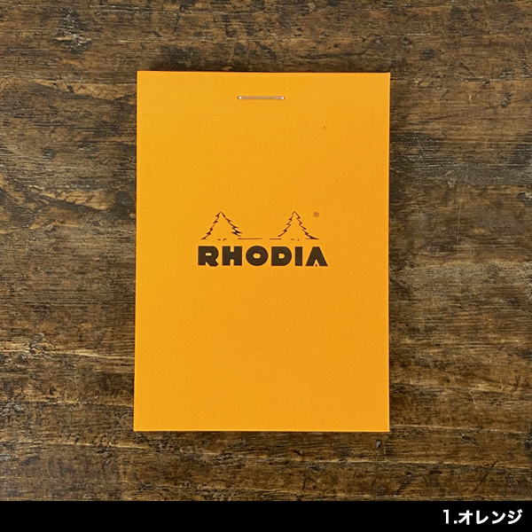 RHODIA ブロックロディア No.11　ホワイト 白 オレンジ ブラック メモ帳 おしゃれ 方眼 手のひらサイズ ミニ クオバディス quovadis｜oliveavenue｜02