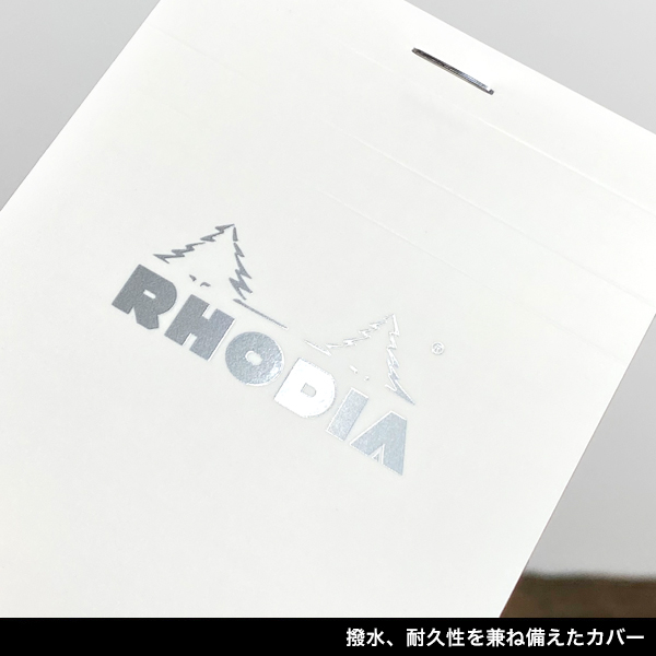 RHODIA ブロックロディア No.11　ホワイト 白 オレンジ ブラック メモ帳 おしゃれ 方眼 手のひらサイズ ミニ クオバディス quovadis｜oliveavenue｜07