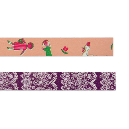 倉敷意匠計画室 おしゃれさん+レース マスキングテープ 2種セット B