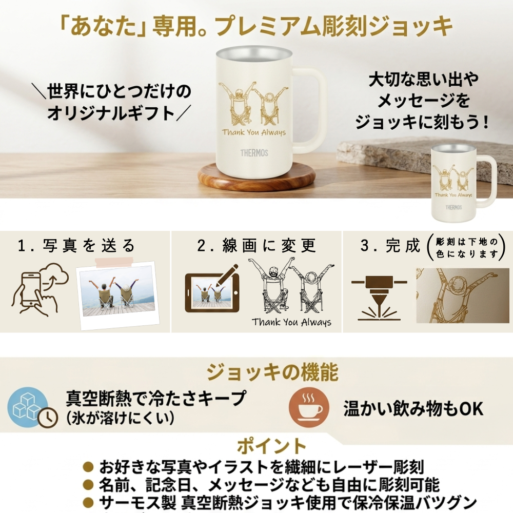 うちの子 オリジナル サーモス ジョッキ